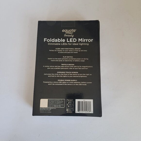 Equate Tri-fold Design Beauty Led Mirror - Picture 4 of 4